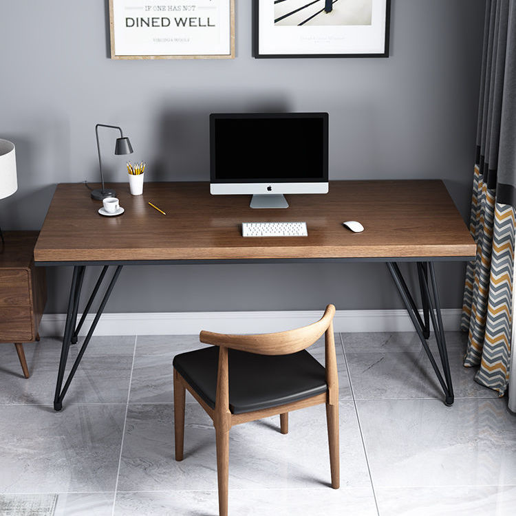Nordic solid wood desk simple home desk primary and secondary school students study desk computer desktop desk simple desk