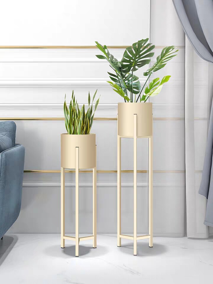 Nordic household decorated flower frame modern minimal indoor balcony plant floral frame light luxury iron art frame