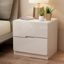 Simple modern painted bedside bed with small cabinet minimal locker small bedroom bedside cabinet