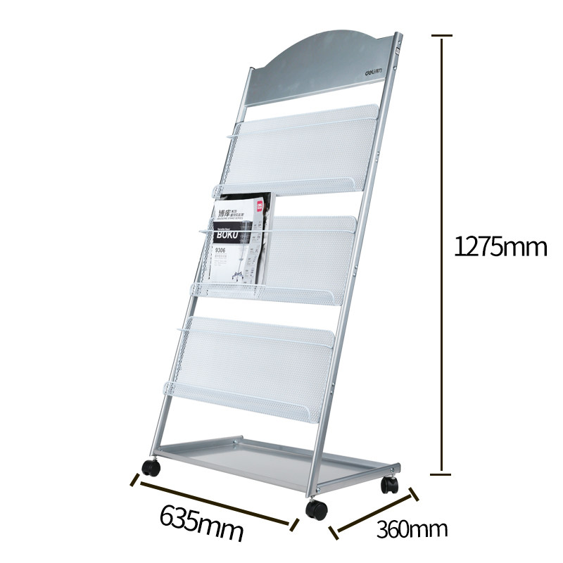 Able 9308 press shelf Newspaper shelf magazine shelves A4 Propaganda Single Page Information Show Shelf Office