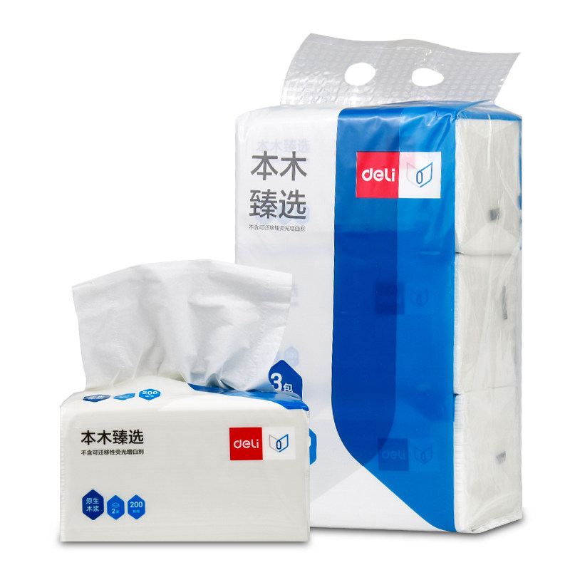 Able flexible flexible package of paper towels 2 layers of paper towels 200 cramps of family clothes office log napkin toilet paper toilet paper 3 packs