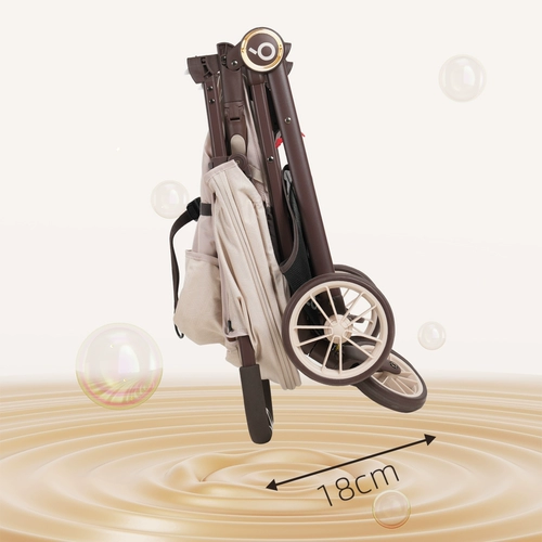 Детская портативная переносная складная коляска на четырех колесах с сидением, можно сидеть и лежать