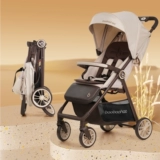 Детская портативная переносная складная коляска на четырех колесах с сидением, можно сидеть и лежать