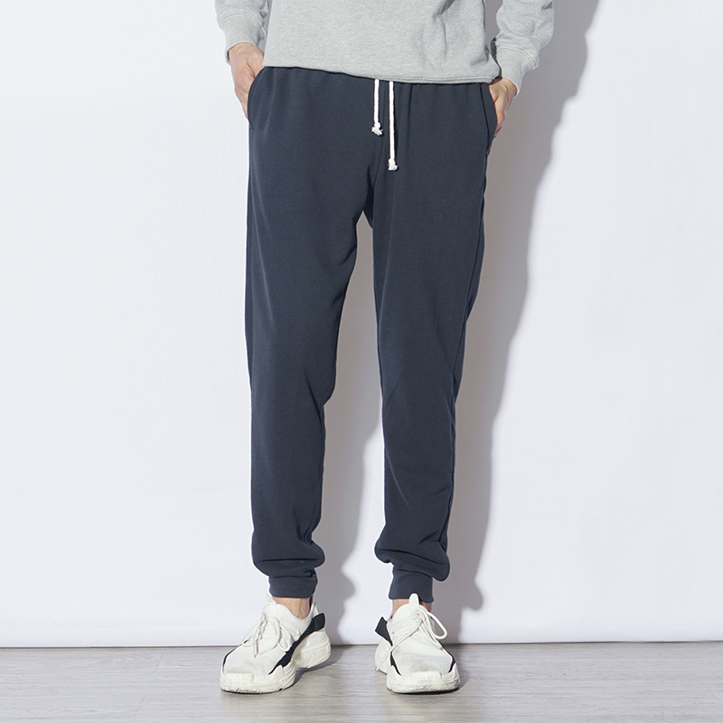 Jueshe Autumn Sports Pants for Men, Fleece-Lined Sweatpants, Loose Long Pants, Casual Pants, Unisex Women's Cuffed Pants, Loose Jogger Pants