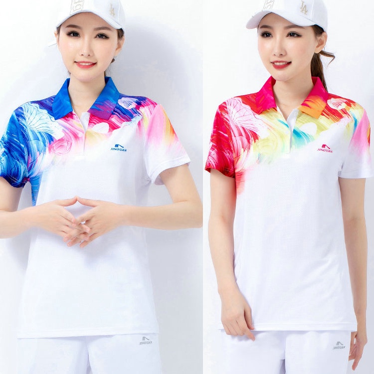 Jingguan's New Jiamusi Sportswear, South Korean Silk Men's and Women's Short-Sleeved T-Shirts, Company Travel Team Uniforms, Group Performance Clothing