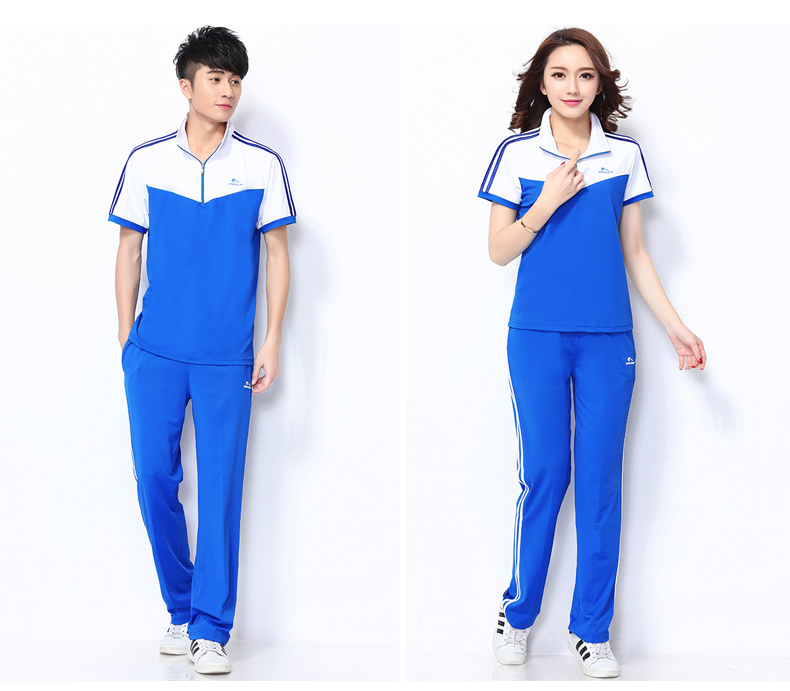 Quần short tay ngắn phù hợp với trang phục thể thao Jiamusi quần áo vuông nhảy trung niên biểu diễn quần áo mùa hè phần mỏng mua - Thể thao sau bộ quần áo nike