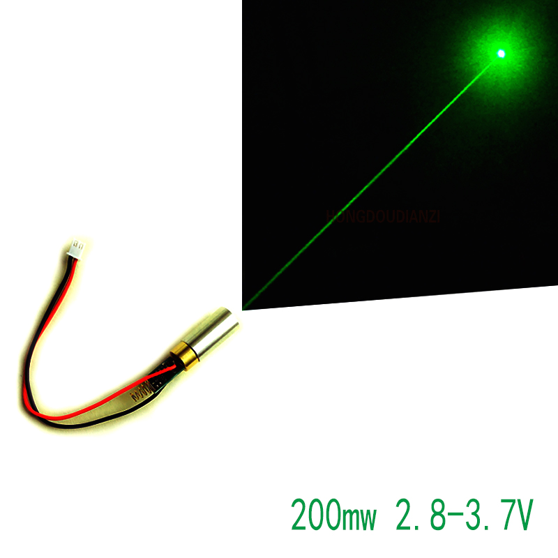 Green laser point 200mW2 8V - 3 7V head power stage lamp dot positioning manufacturer direct sales