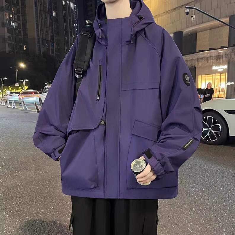 Men's Autumn and Winter Style American-Style Loose Functional Jacket Men's Spring and Autumn Youth Windproof Mountaineering Jacket
