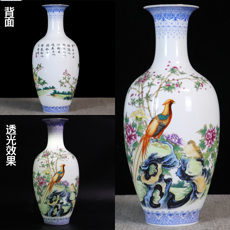 Fuels the jingdezhen ceramics vase furnishing articles dried flower arranging flowers sitting room manual of blue and white porcelain home decoration arts and crafts