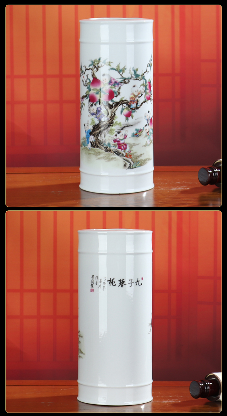 Jingdezhen ceramics furnishing articles dried flower arranging flowers sitting room lucky bamboo vase water raise hydroponic crafts modern decoration