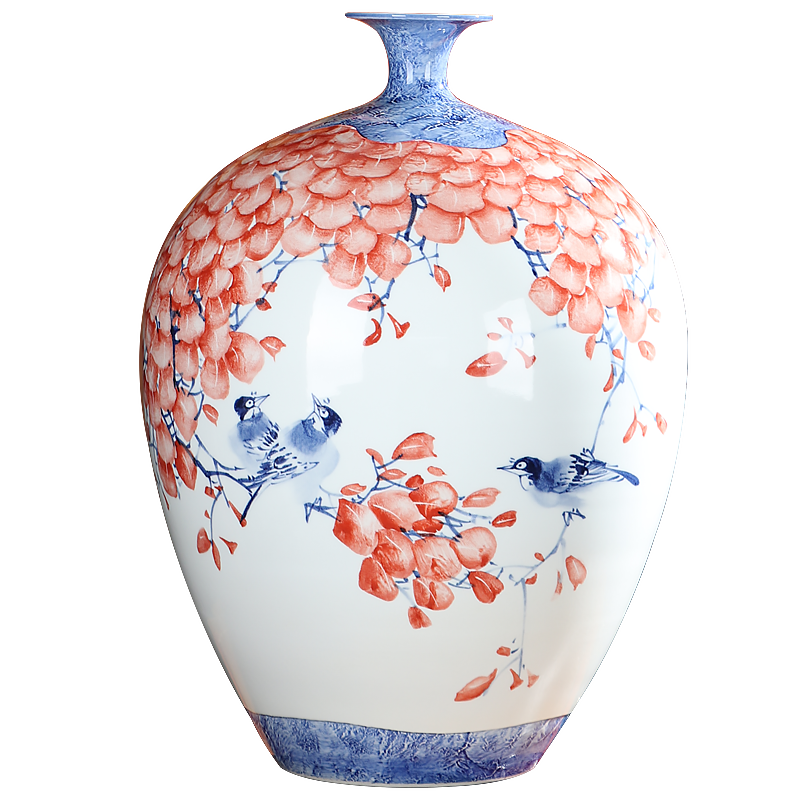 Master hand - made vases furnishing articles of jingdezhen ceramics flower arranging dried flowers sitting room manual home decoration arts and crafts