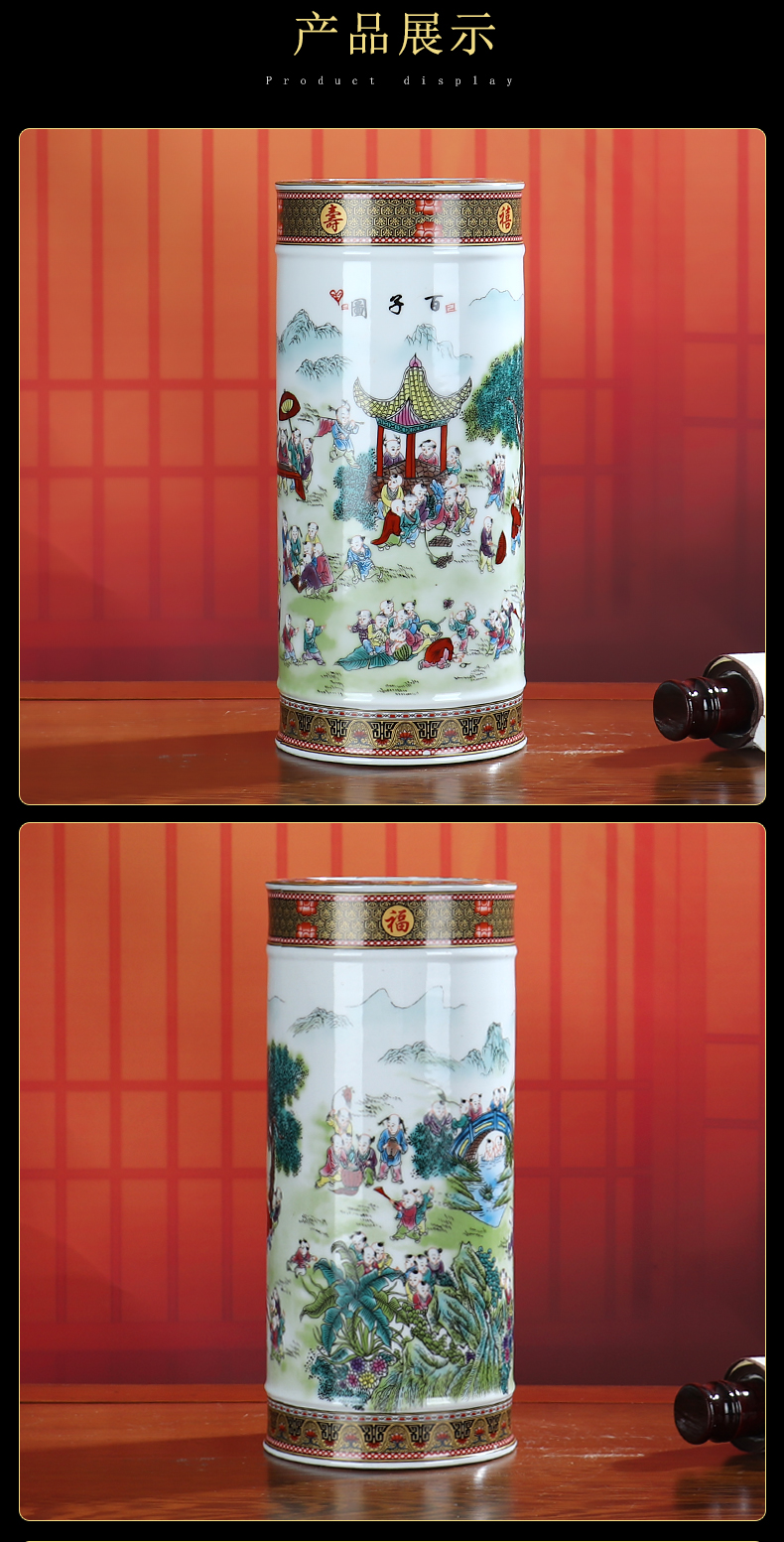 Jingdezhen ceramics furnishing articles dried flower arranging flowers sitting room lucky bamboo vase water raise hydroponic crafts modern decoration