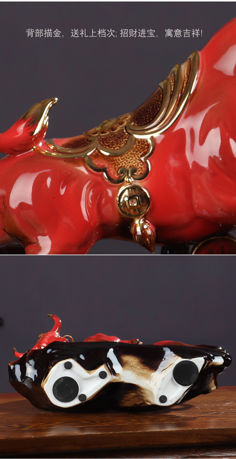 Bullish jingdezhen ceramics furnishing articles rich ancient frame home decoration wine sitting room arts and crafts