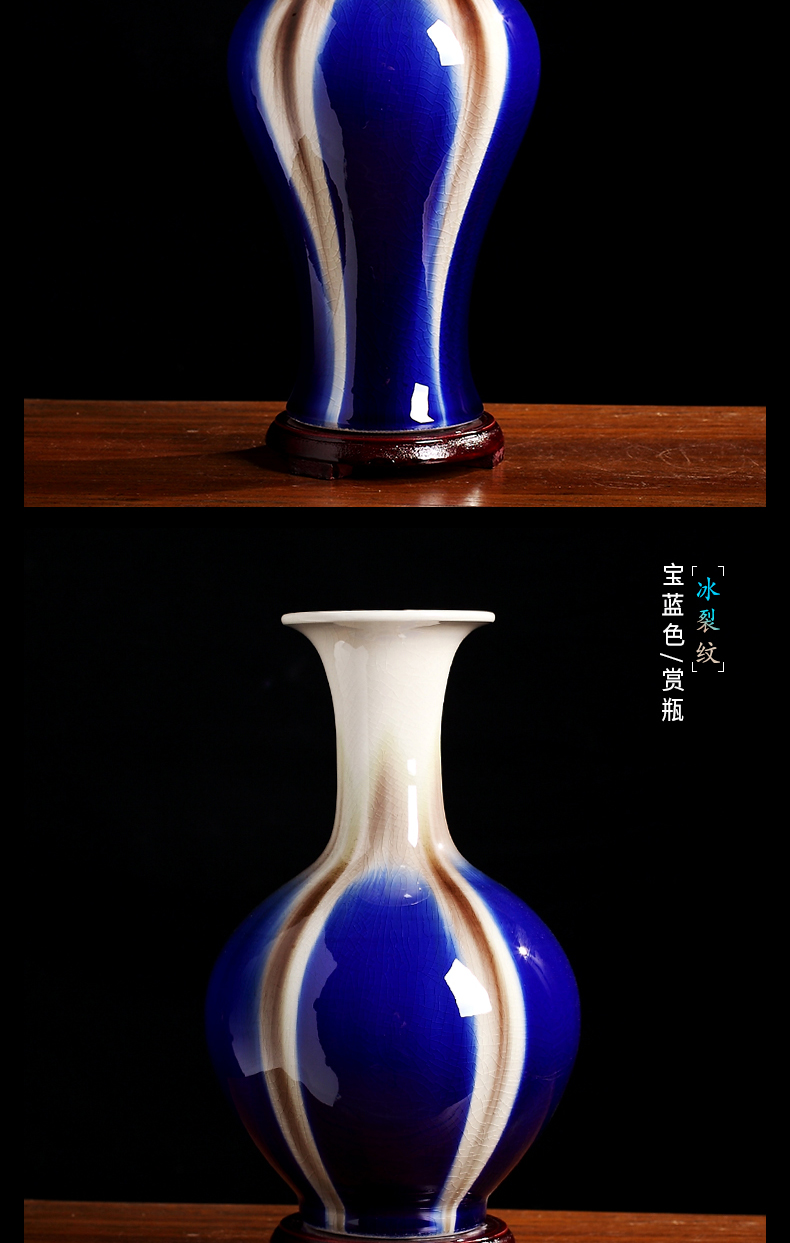 Manual gourd vase furnishing articles sitting room adornment creative jingdezhen ceramics flower arranging dried flowers contracted crafts