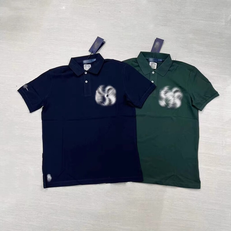 Men's Pure Cotton Little Horse Boss Twist-Waist Customer Collaboration Collared Short-Sleeve Polo Shirt