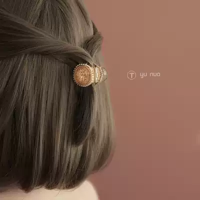 Korean small hairclip grab clip cute edge clip girl back of the head bangs hairclip simple hairclip clip hair accessories