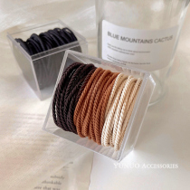 Korean version practical high elastic head rope without injury a rubber band female zard base brief and durable hair rope hair ring summer