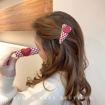 Han edition red thousand bird hairpin hairpin female sweet side of Liu Haifa Card elegant clip headdress 2021 new style