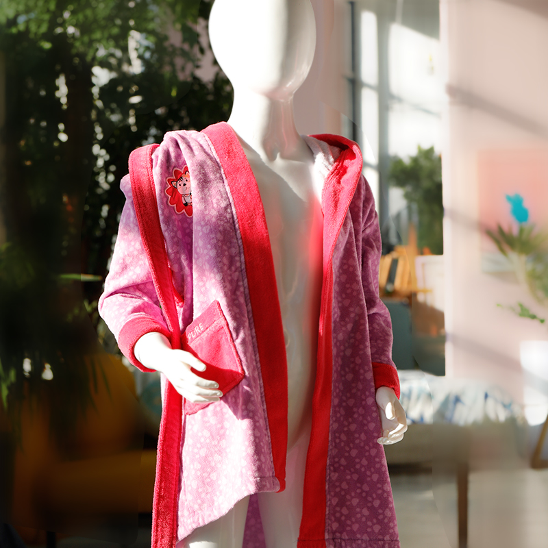 Blue platinum children's bathrobe Bathroom Household goods Funny story Boy girl 