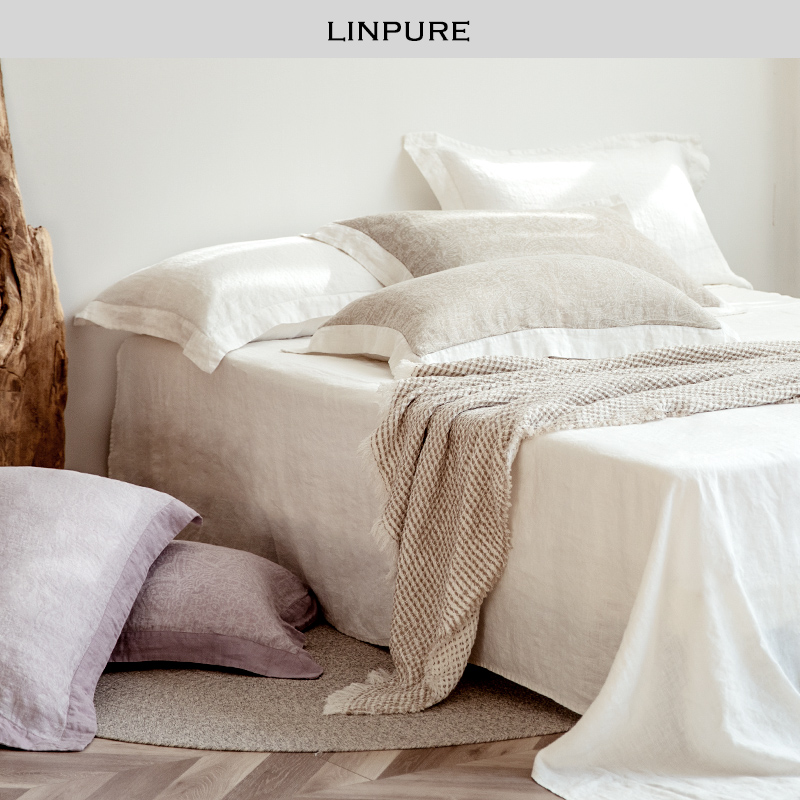 LInPURE Blue Platinum Cool Mat Hanhemp Mat Three Sets Summer Cool Mat Cool Great Jacquard Fabric Double