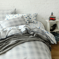 LInPURE Blue Platinum Bộ đồ giường trẻ em Bộ đồ giường cotton bốn mảnh Fancy Fantasy
