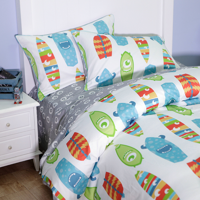 Blue Platinum Four - piece Surf Surf Children Cartoon Content 1 5m1 2m bed supplies