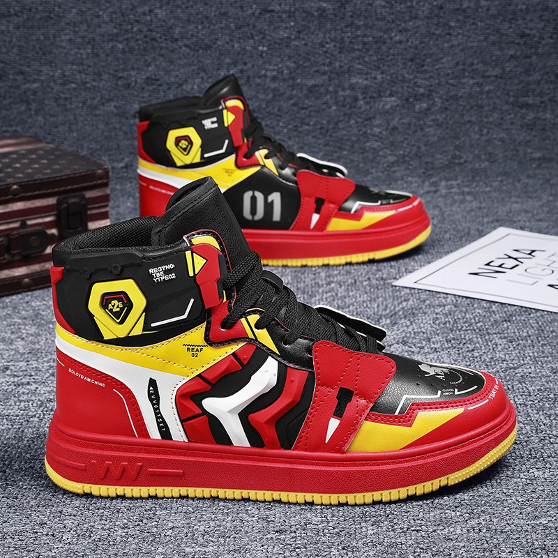 Neon Genesis Evangelion Gundam Collaboration Men's Shoes Eva Unit-01 Anime Aj Mecha High-Top Sneakers for Teenagers Neon Genesis Evangelion Gundam Collaboration Men's Shoes Eva Unit-01 Anime Aj Mecha High-Top Sneakers for Teenagers