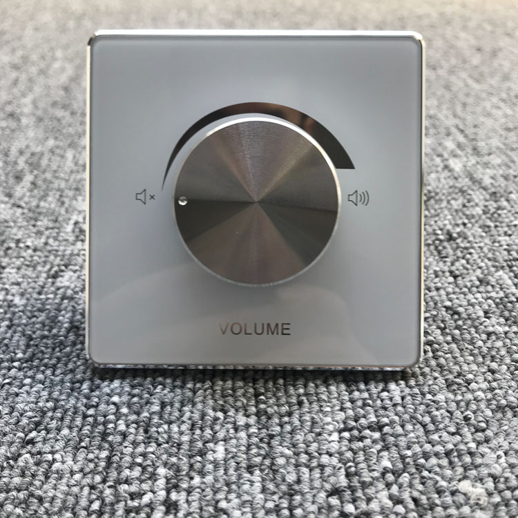 Tuning switch constant resistance Two-way crystal glass stereo 50W volume adjusting sound controller panel 86 type-Taobao