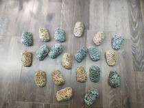 Simulation of green moss stone multi-shape mulching green moss block simulation of wool stone fake flower simulation green plant