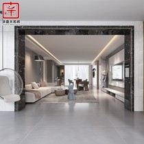 French side yam metal modern light luxury marble door cover window frame hemming line background wall border footline