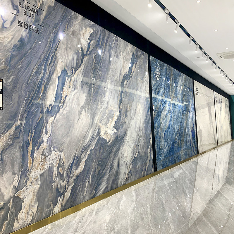 Slate plate 1200x2700 continuous pattern background wall luxury stone porch marble tile large-scale company curtain wall