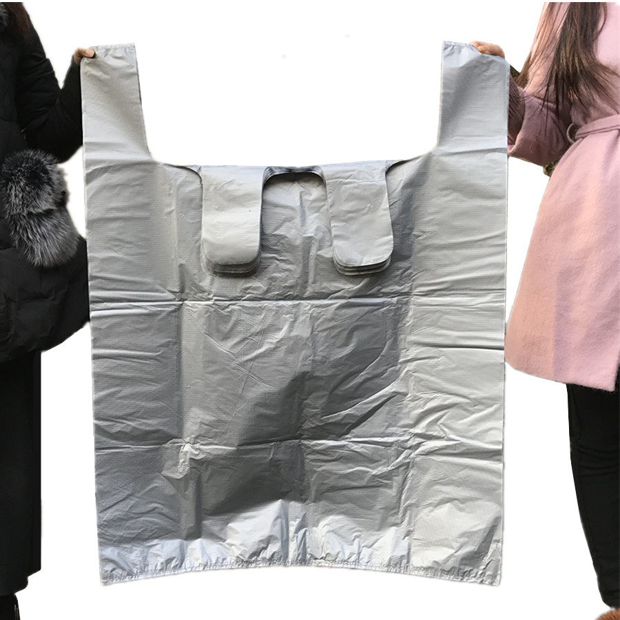 Large number grey plastic carrying bag increasing thickened back heart bag convenient bag portable shipping clothing Packing Bag-Taobao