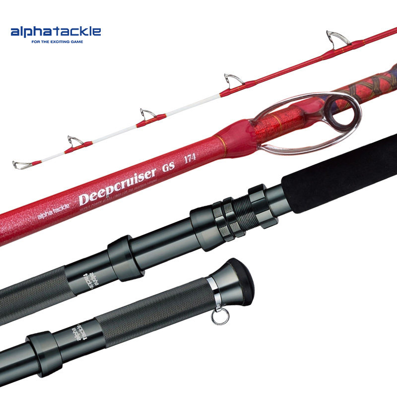 阿爾法ALPHA TACKLE海釣竿CRUISER GS玻纖實心船釣放流沉底大物竿-淘寶