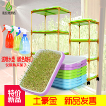 Jinnong paper vegetable sprouts vegetable planting plate Wheat grass seedling plate Double plate Multi-function sprouts plate Bean sprouts plate