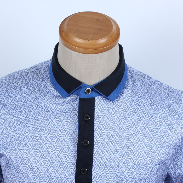 MARCO AZZALI quầy xác thực tại chỗ mùa hè cotton nam kinh doanh áo sơ mi ngắn tay giản dị áo polo nam hàng hiệu