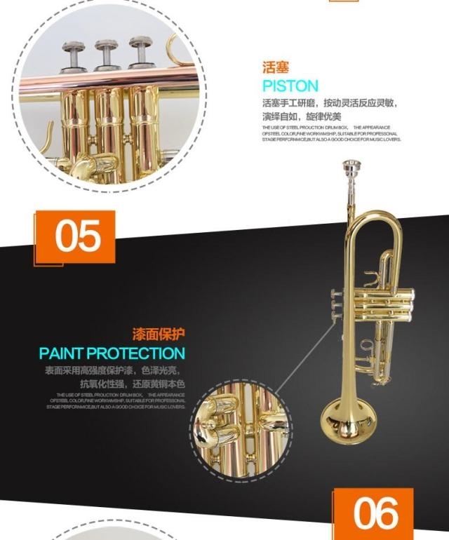 FANISIC kèn chuyên nghiệp bay Niske kèn nhạc cụ B chuyên nghiệp B chính hãng bảo hành trọn đời ba màu - Nhạc cụ phương Tây trống
