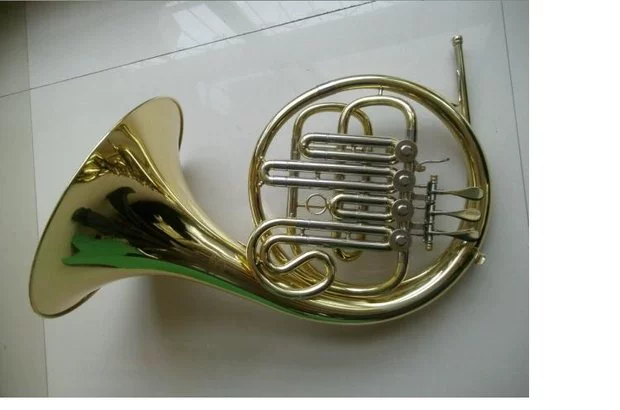 Nhạc cụ kèn sừng cao cấp Fenikke thả B có thể điều chỉnh một vòng 4 phím đơn hàng một chuông miệng nhạc cụ bằng đồng - Nhạc cụ phương Tây