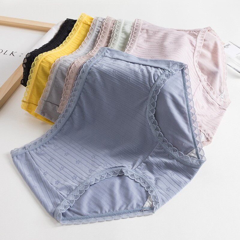 Antibacterial pure cotton crotch breathable lace triangle girl ice fresh inside