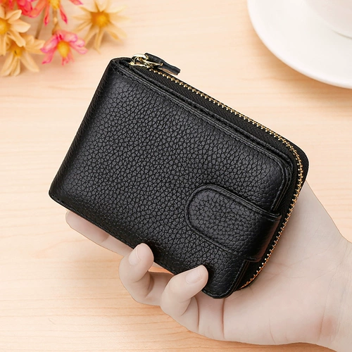 Мужской картхолдер, универсальный чехол для водительских прав, антимагнитный вместительный и большой бумажник, из натуральной кожи