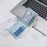 Мужской короткий бумажник, ультратонкий трендовый картхолдер, подходит для студента