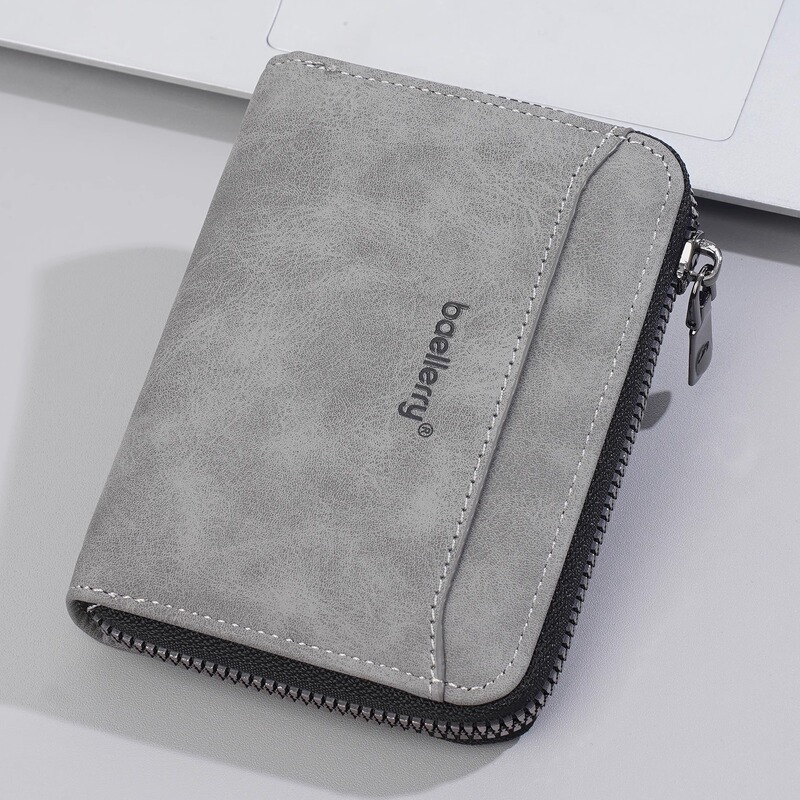 Men's Wallet 2026 New Short Style Student Wallet Zipper Wallet Men's Multifunctional Coin Purse Card Holder All-In-One Men's Wallet 2026 New Short Style Student Wallet Zipper Wallet Men's Multifunctional Coin Purse Card Holder All-In-One
