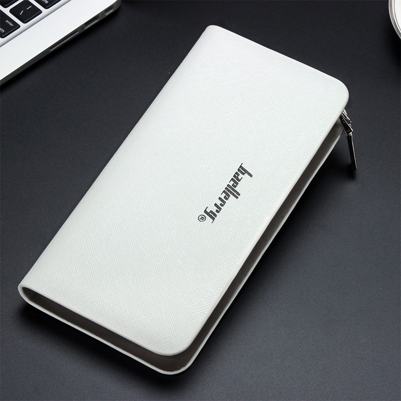 Fashion Men's Wallet Men's Long Version Pull Bracelet Handbags Japan-ROK Edition Multi-blocking Business Leisure Youth Handbags Male Boomers