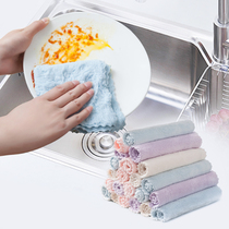 Wash-washing cloth Housework cleaning towel absorbent household kitchen dish towel bamboo fiber non-stained oil tablecloth
