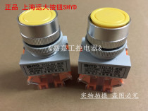 Shanghai Yuanda SHYD ordinary self-duplex button switch LAY37(Y090)-11BN flat button yellow