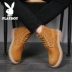 Giày cotton mùa đông Playboy Martin ủng nam Anh cao giúp giày nam triều cường giúp giày nam tuyết cộng với ủng nhung
