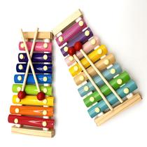Young childrens eight-tone small xylophone player knocks on the piano 8-month-old baby educational music toy 1-2-3 years old early education