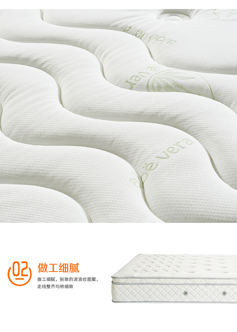 Nệm cao su thiên nhiên Fei Yi Xuan 1.5 / 1.8 đôi lò xo Simmons nệm sườn nệm 88-4 - Nệm chăn ga gối đệm cưới