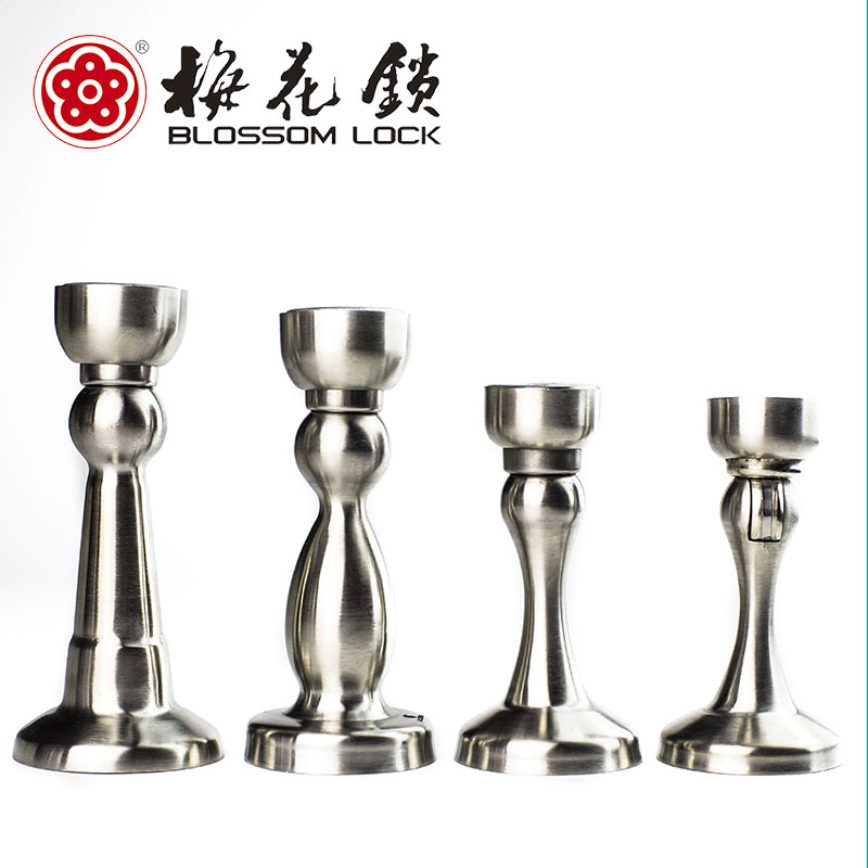 Plum lock brushed stainless steel door suction Indoor bedroom door suction Strong suction Wall and floor dual-use magnetic door bumper