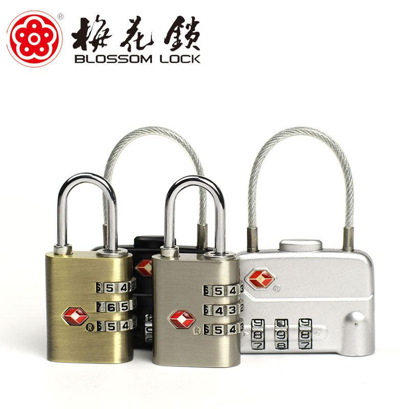 Plum lock TSA password customs lock luggage drawer suitcase padlock consignment customs lock password lock