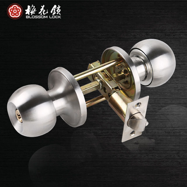 Plum lock Stainless steel indoor door spherical lock Pure copper lock core Bedroom door anti-theft lock summer promotion